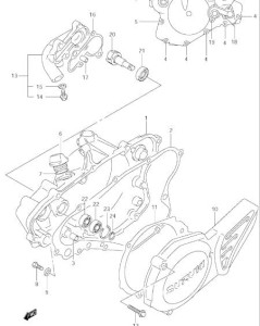 USZCZELKA POMPY WODY RM 85 86-17
