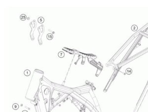 MOCOWANIE SILNIKA KTM SX 125 /150 12-15 L/P