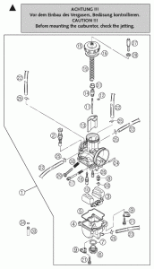 ZAWOREK GAŹNIKOWY KTM KEIHIN SX+F/EXC+F/SMR/EGS