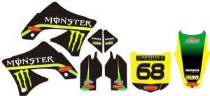 ZESTAW NAKLEJEK R.S. TEAM KXF 450 (2010)