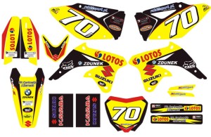ZESTAW NAKLEJEK R.S TEAM SUZUKI RMZ 450 (08-09)