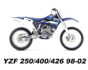 NAKLEJKI NA ZBIORNIK YZ400/426 98-02