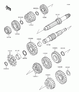 KOŁO ZEBATE 2 BIEG KX 125 (96-98)