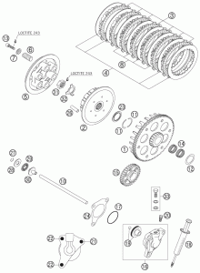 PRZEKŁADKA SPRZĘGŁOWA EXC/SX 525 grubość 1mm