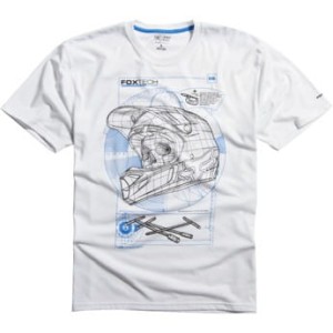 T-SHIRT FOX TERMINAL GUAGE TECH rozm.L white