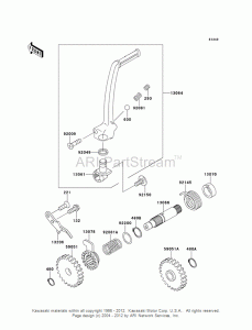 SPRĘŻYNA DOCISKAJĄCA W MECHANIŹMIE STARTERA KX 60/65/80/85/125 ORYG.