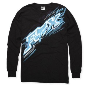 T-SHIRT L/S FOX FLASH 10 black