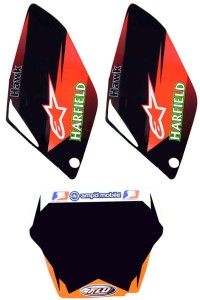 TŁA POD NUMERY STARTOWE FLU DESIGNS CRF 250 (05-06)