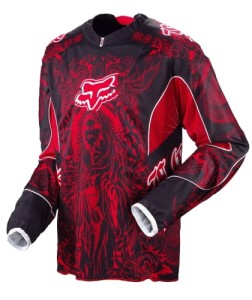 KOSZULKA FOX PLATINUM LATINESE black/red rozm. L