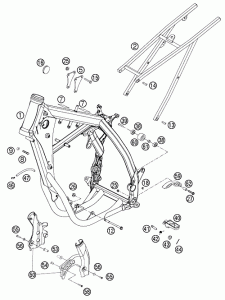 ŚLIZG ŁAŃCUCHA mały KTM SX+F /EXC+F 06-....oryginał
