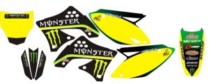 ZESTAW NAKLEJEK R.S. TEAM KXF 450 (2010)