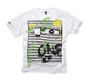 T-SHIRT ONE BLINDS white rozm. XL
