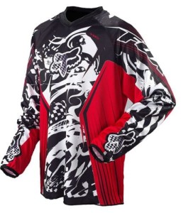 KOSZULKA FOX HC PRINT red/black rozm.S,L