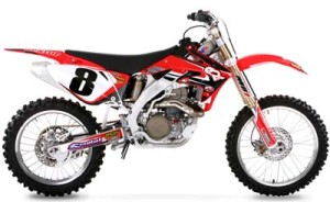 KOMPLET NAKLEJEK TS1 TEAM KIT HONDA NA CRF 250 04-06
