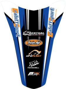 NAKLEJKA NA BŁOTNIK TYLNY RS TEAM YAMAHA YZF (03-05)