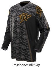 KOSZULKA FOX HC PRINT CROSSBONES black/grey S,M,XXL