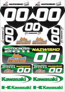 PAKIET NAKLEJEK KAWASAKI