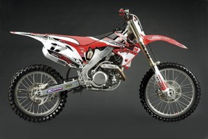 ZESTAW NAKLEJEK RETRO ACCELERATOR TEAM KIT CRF 450 (05-08)