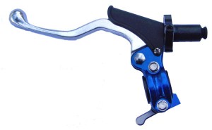 DŹWIGNIA SPRZĘGŁA Z UCHWYTEM  ACCEL + HOT START (4T)  blue
